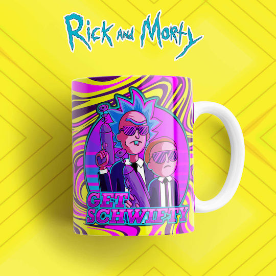 Digital Place Rick And Morty Чаша Керамично Бяла 330мл