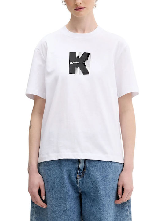 Karl Lagerfeld Karl Women's Cotton Top White
