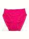 Cotton Women's Briefs with Lace Fuchsia