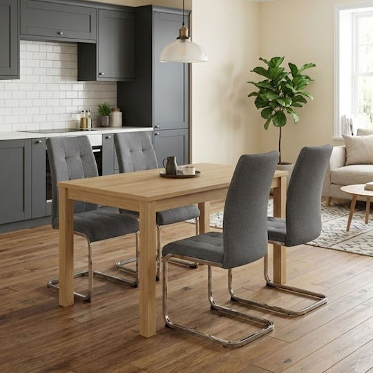 Set Mobila Living Darlen - Laura Cu 4 Scaune 125x72cm