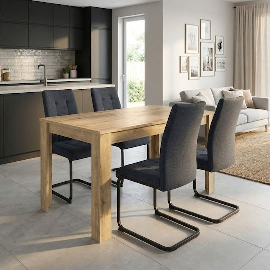 Set Mobila Living Darlen - Laura Cu 4 Scaune 125x72cm