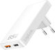 LogiLink Φορτιστής Χωρίς Καλώδιο με 2 Θύρες USB-A 65W Λευκός (PA0368)