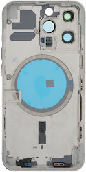 Καπάκι Frame Battery Door Back Bezel + Λευκό iPhone 13 Pro