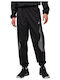 Sport Sweatpants Glossy with Elastic Black
