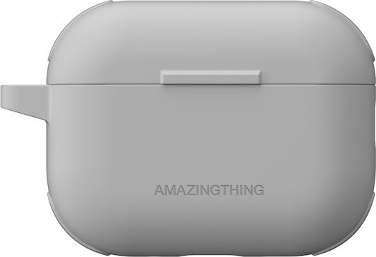 AmazingThing Omni Gripclip Θήκη Σιλικόνης σε Λευκό χρώμα για Apple AirPods Pro 3