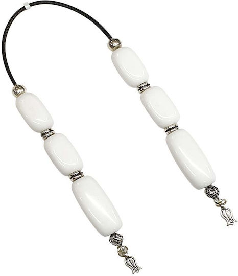 Roloi Komboloi Begleri White 27cm