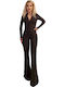 Damen Einteiler Anzug Brown