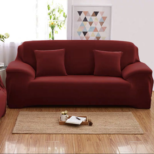 Mc Decor Soft Elastic Cover for Armchair Burgundy 1pcs MCL.EL.SOFT.SET.BURGUNDY