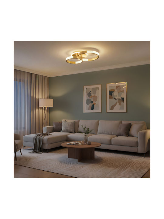 kelvo Ceiling Mount Light 60cm White with Integrated LED