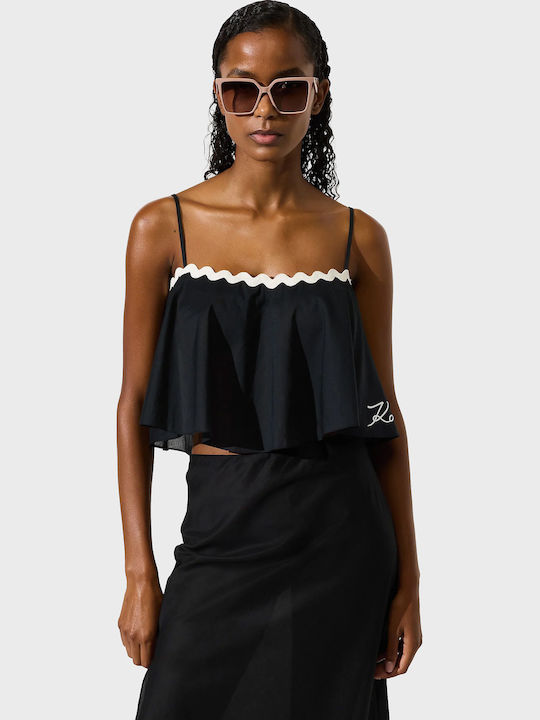 Karl Lagerfeld Τοπ Παραλίας Black