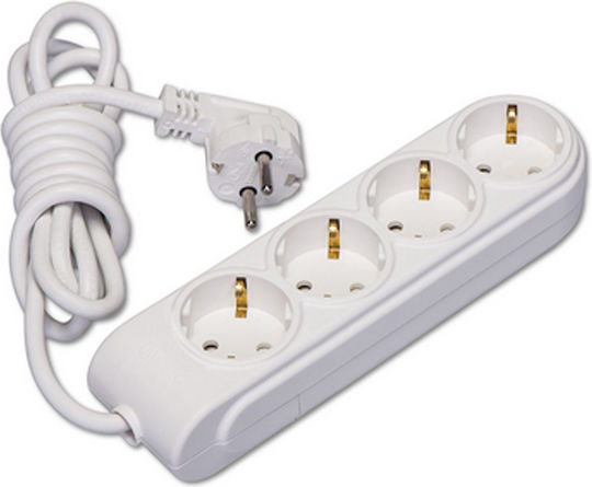 Makel Steckdosenleiste 4 Positionen mit Kabel 3m