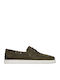 Men's Suede Boat Shoes Green