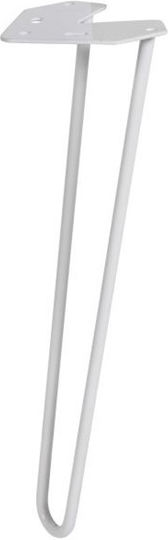 Finetto Hairpin Металик Крак На Мебел Подходящ За Маса / Малка Маса Бял