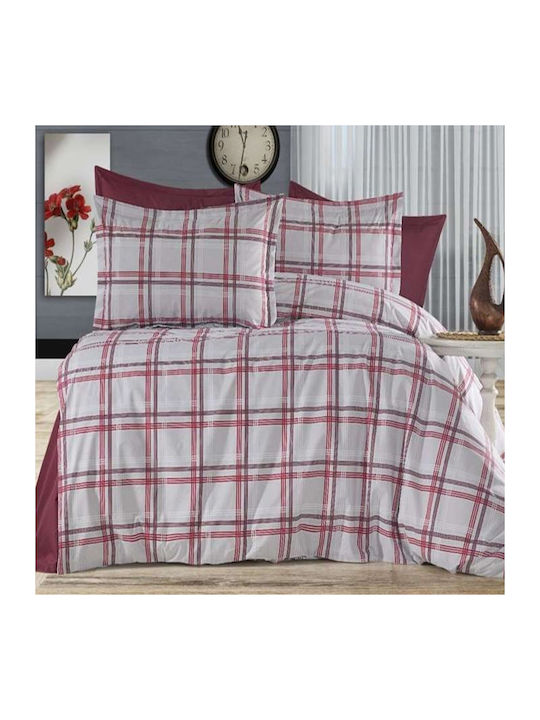 MayHome Duvet Set Single 160x240cm Polycotton Geometric 350 GSMGsm