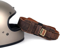 Leather Helmet Carrying Harness Mocha Trip Machine