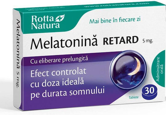 Rotta Natura Melatonină Retard Supliment pentru Întărirea Sistemului Imunitar 30 Comprimate