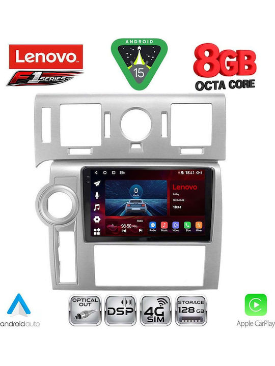 Lenovo Car Audio System Hummer H2 2008-2009 (Bluetooth/USB/WiFi/GPS/Apple-Carplay/Android-Auto) with Touch Screen 9"