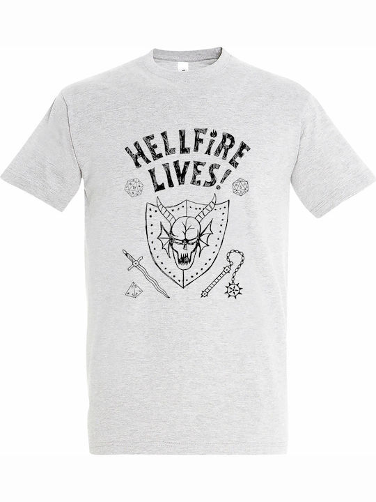 Tricou Unisex Stranger Things Hellfire Lives Gr...