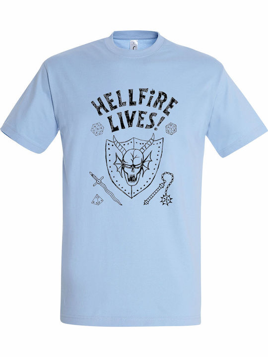 Tricou Unisex Stranger Things Hellfire Lives Al...