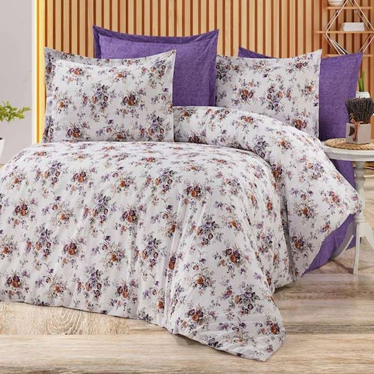 MayHome Duvet Cover Set Single with Pillowcase 160x240 Floral