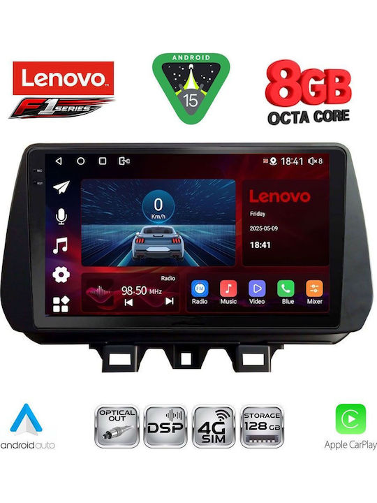 Lenovo Car Audio System for Hyundai Tucson 2019-2023 (Bluetooth/USB/WiFi/GPS/Apple-Carplay/Android-Auto) with Touch Screen 9"