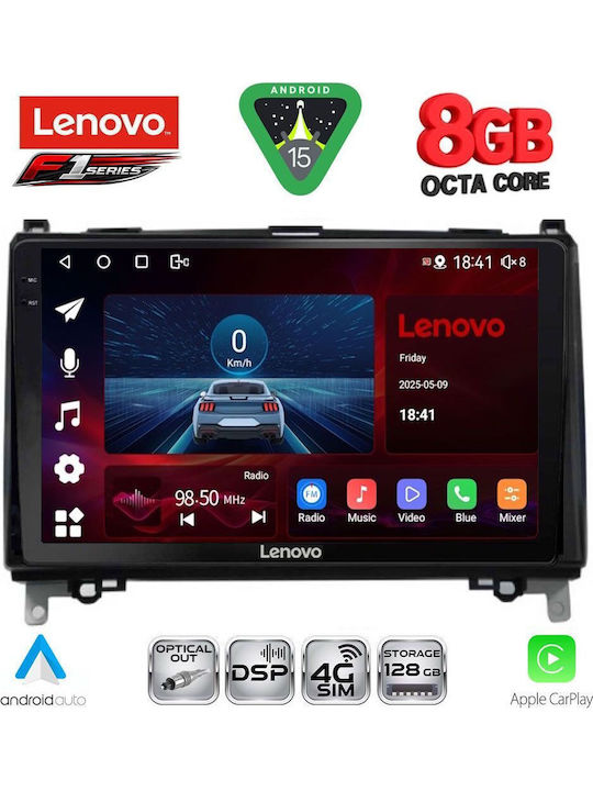 Lenovo Car Audio System for Mercedes-Benz Sprinter / Vito 2007 (Bluetooth/USB/WiFi/GPS/Apple-Carplay/Android-Auto) with Touch Screen 9"