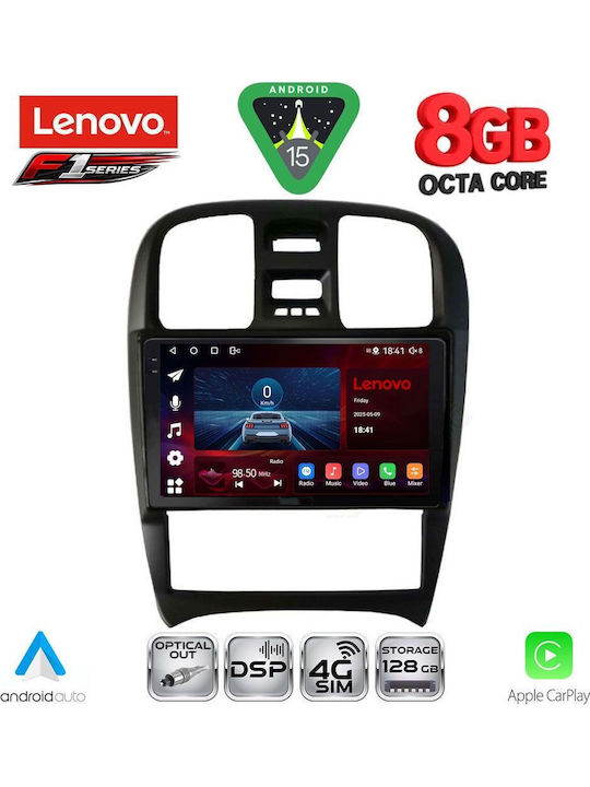 Lenovo Car Audio System for Hyundai Sonata 2000-2006 (Bluetooth/USB/WiFi/GPS/Apple-Carplay/Android-Auto) with Touch Screen 9"