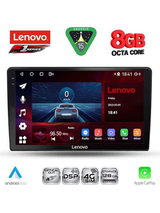 Lenovo Car Audio System for Kia Ceed 2009-2012 (Bluetooth/USB/WiFi/GPS/Apple-Carplay/Android-Auto) with Touch Screen 9"