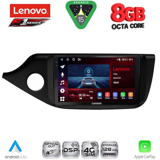 Lenovo Car Audio System for Kia Ceed 2012-2018 (Bluetooth/USB/WiFi/GPS/Apple-Carplay/Android-Auto) with Touch Screen 9"