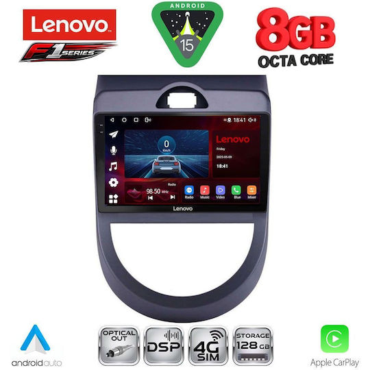 Lenovo Ηχοσύστημα Αυτοκινήτου για Kia Soul 2008-2013 (Bluetooth/USB/WiFi/GPS/Apple-Carplay/Android-Auto) με Οθόνη Αφής 9"