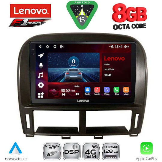 Lenovo Car Audio System for Jaguar XF Lexus LS 2000-2006 (Bluetooth/USB/WiFi/GPS/Apple-Carplay/Android-Auto) with Touch Screen 9"