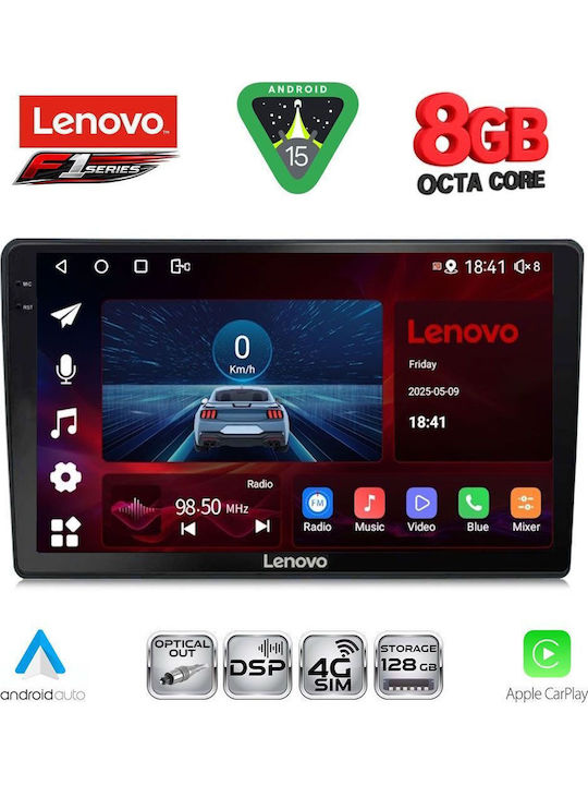 Lenovo Car Audio System for Mazda 2 2002-2007 (Bluetooth/USB/WiFi/GPS/Apple-Carplay/Android-Auto) with Touch Screen 9"