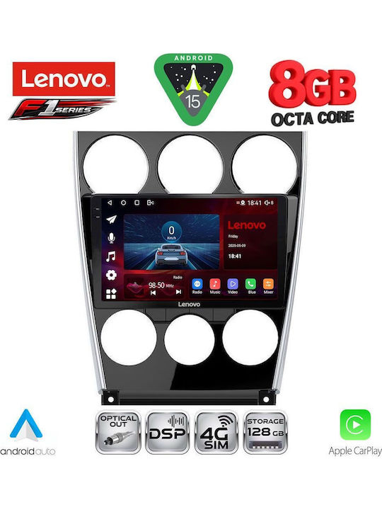 Lenovo Car Audio System for Mazda 6 2005-2008 (Bluetooth/USB/WiFi/GPS/Apple-Carplay/Android-Auto) with Touch Screen 9"