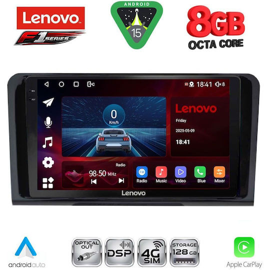 Lenovo Car Audio System for Mercedes-Benz ML / GL Class 2005-2011 (Bluetooth/USB/WiFi/GPS/Apple-Carplay/Android-Auto) with Touch Screen 9"