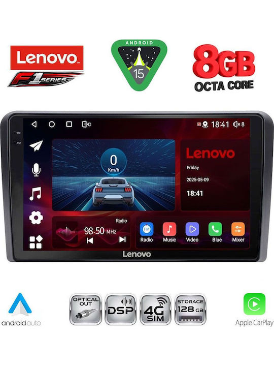 Lenovo Car Audio System for Mitsubishi Outlander 2001-2005 (Bluetooth/USB/WiFi/GPS/Apple-Carplay/Android-Auto) with Touch Screen 9"