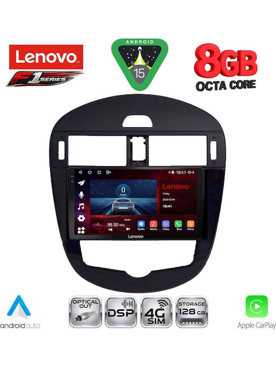 Lenovo Car Audio System for Nissan Pulsar 2014-2020 with Clima (Bluetooth/USB/WiFi/GPS/Apple-Carplay/Android-Auto) with Touch Screen 9"