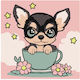 Painting By Numbers Ideyka Cute Puppy 311120