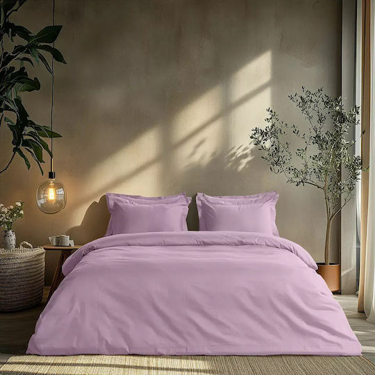 Beauty Home Bettlaken Set für Einzelbett 3 Stück 110x200+30cm mit Gummibettlaken Lila