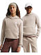 Fleece Kids Sweatshirt with Hood and Pockets Ecru Sportswear Club