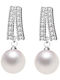 Earrings made of Silver with Stones & Pearls