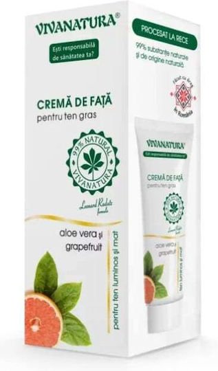 Vivanatura Crema hidratant pentru corp cu Aloe Vera & Aromă Pudră pentru piele uscată 75ml
