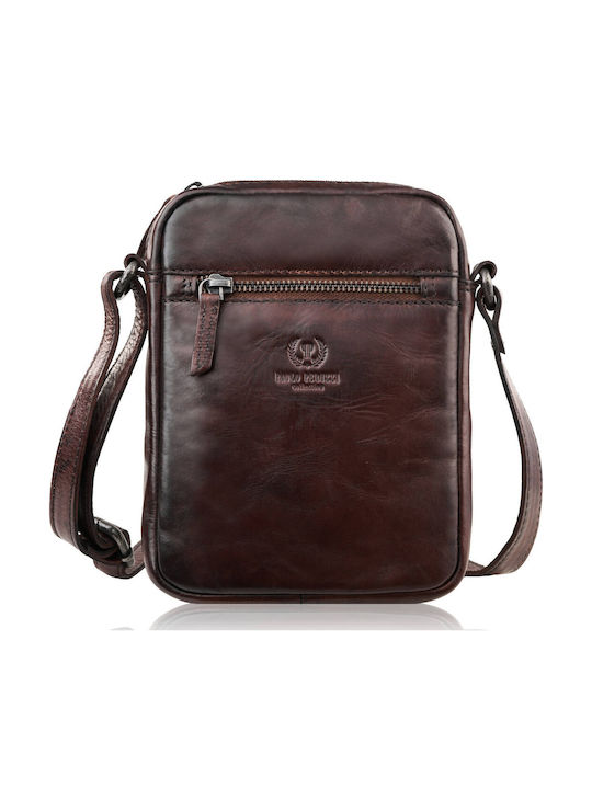 Paolo Peruzzi Leather Men's Bag Shoulder / Cros...