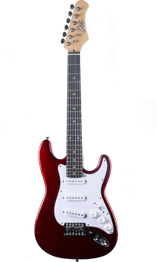 St100 3/4 Chrome Electric Guitar Stratocaster Red