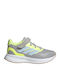 Runfalcon 5 El C Αθλητικά Παιδικά Παπούτσια Running με Σκρατς Γκρι