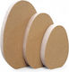 Table Wooden Egg MDF Large 10x15x1.9cm