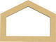 Decorative Design House Frame Perforated MDF 20x15cm