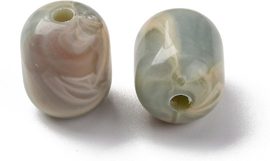 Acryl Perlen Kette Imitation Jaspis 12x9.5mm 30Stück