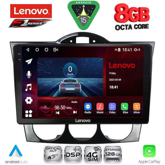 Lenovo Ηχοσύστημα Αυτοκινήτου για Mazda RX-8 2001-2008 (Bluetooth/USB/WiFi/GPS/Apple-Carplay/Android-Auto) με Οθόνη Αφής 9"