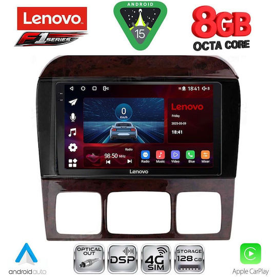 Lenovo Ηχοσύστημα Αυτοκινήτου για Mercedes-Benz S Class 1998-2005 (Bluetooth/USB/WiFi/GPS/Apple-Carplay/Android-Auto) με Οθόνη Αφής 9"