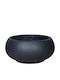 Marhome Übertopf Fiberglas Schwarz 55x55x25εκ.